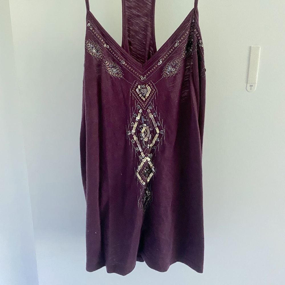 Express maroon tank top size medium